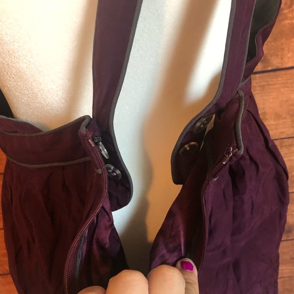 Thread Social Plum one should silk dress - Picture 5 of 7